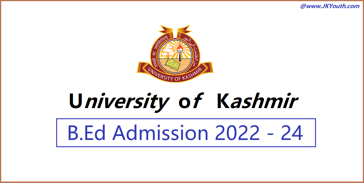 Kashmir University BEd Admission