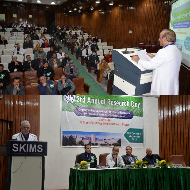 “SKIMS Conducts 3rd Annual Research Day”