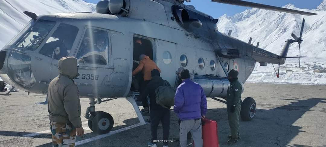 MI-17 Heli service starts in Zanskar, 30 passengers airlifted