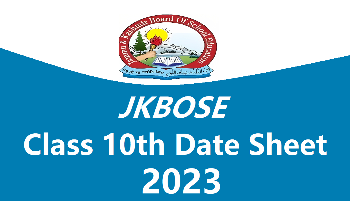 JKBOSE Class 10th Date sheet 2023