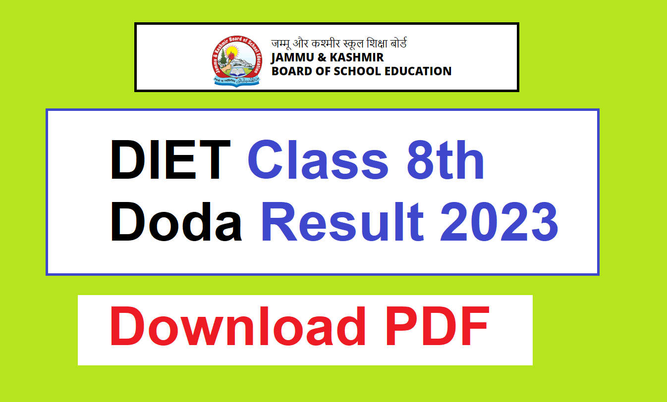 Class 8th Doda Result