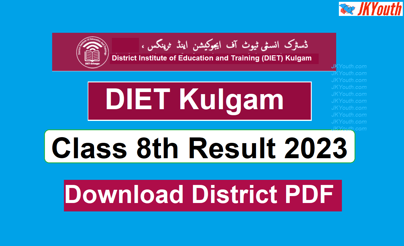DIET Kulgam Class 8th Result 2023