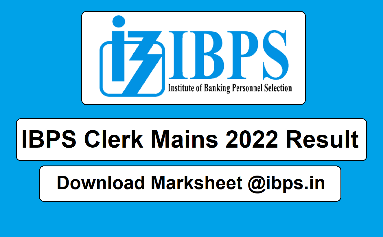 IBPS Clerk Mains Result