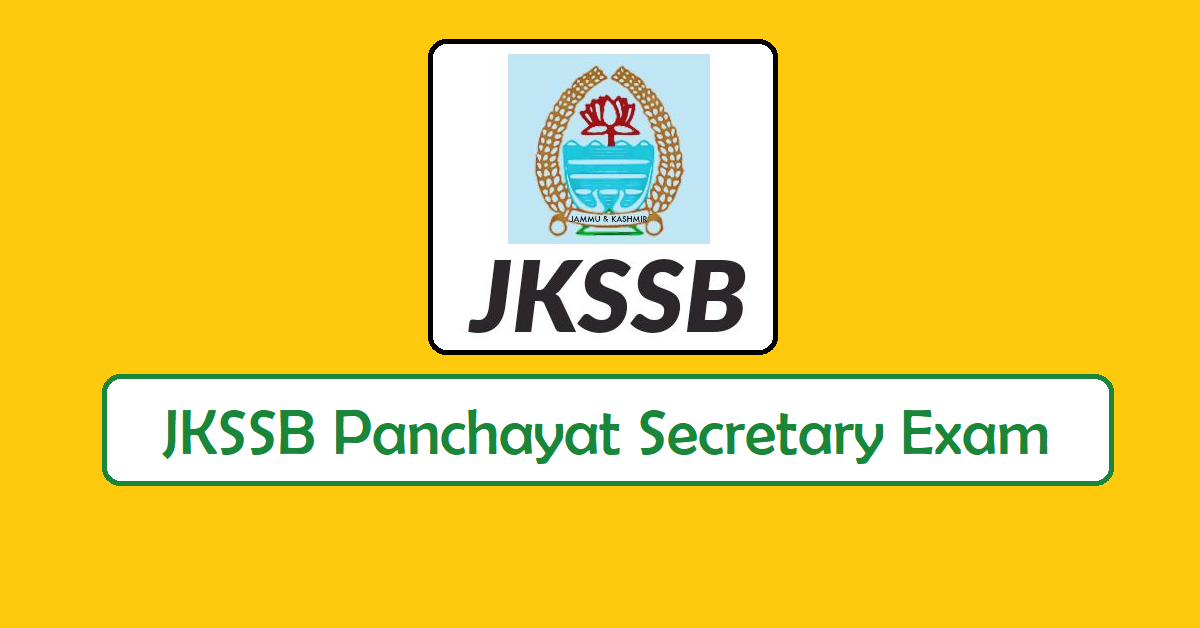 JKSSB Panchayat Secretary Exam