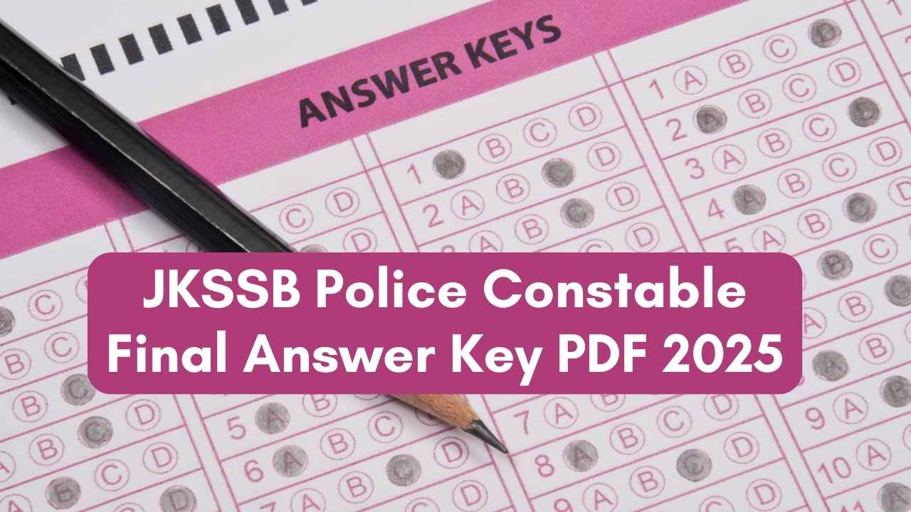 JKSSB Police Constable Final Answer Key PDF 2025